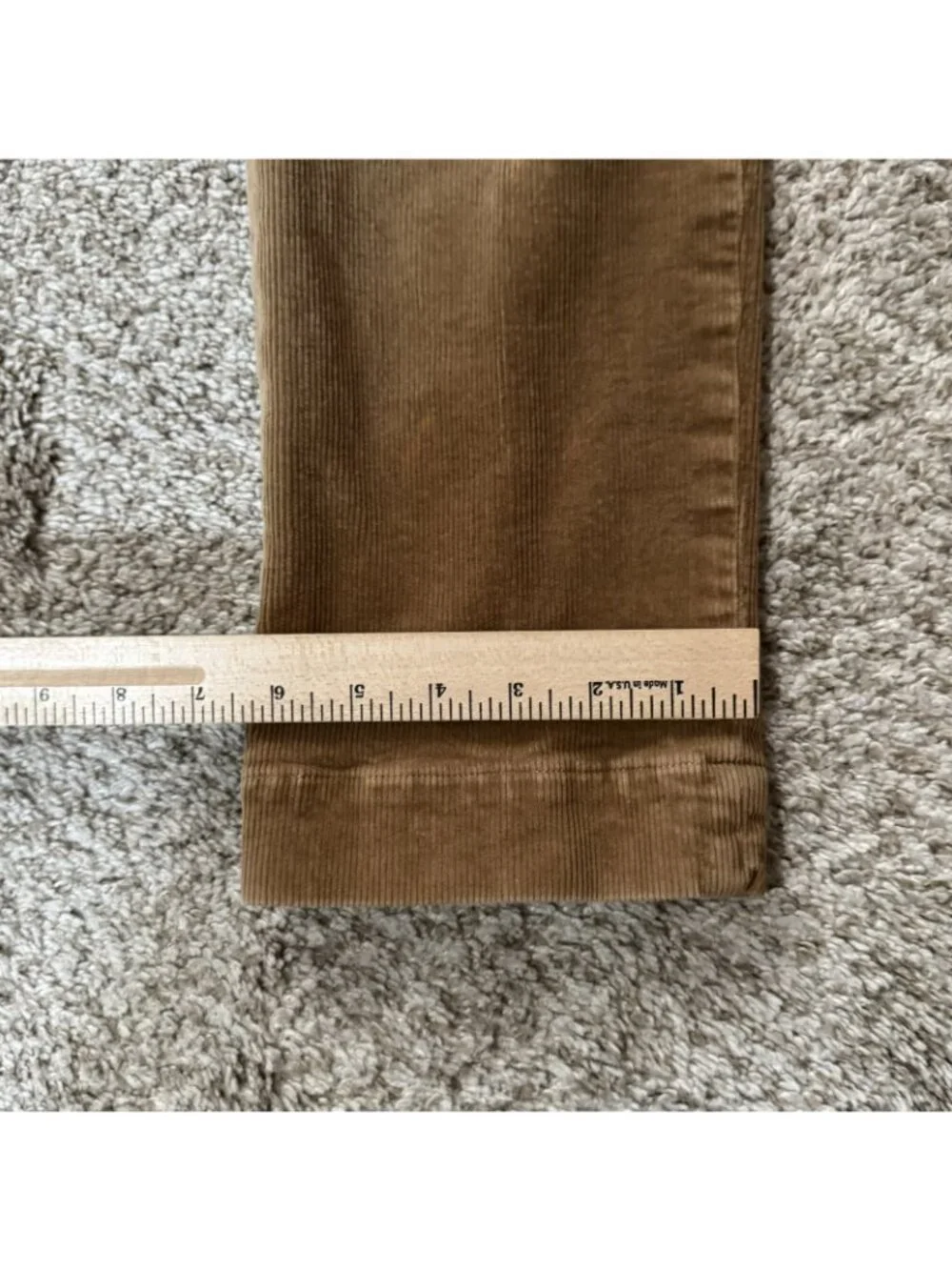 Polo Ralph Lauren Pants Men's Size 31x28 Slim Fit Corduroy Brown Flat Front